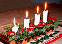 Advent candles Christmas cards